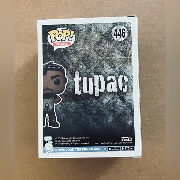 Funko Pop! Tupac Shakur: Pop! Rock Vinyl Music Figure - California Love RAP -NEW - Picture 2 of 6